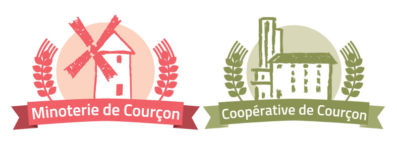 logos de Minoterie de courçon et Coopérative de Courçon